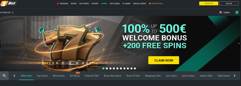 1bet Casino Képernyőkép
